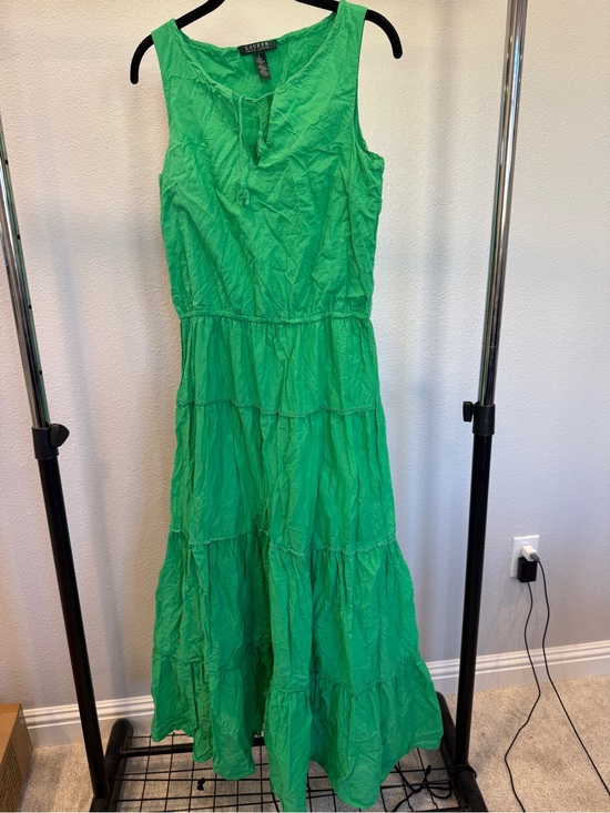 Lauren Ralph Lauren Dresses & Skirts - Lauren Ralph Lauren Emerald Green Sleeveless Tiered Maxi Dress